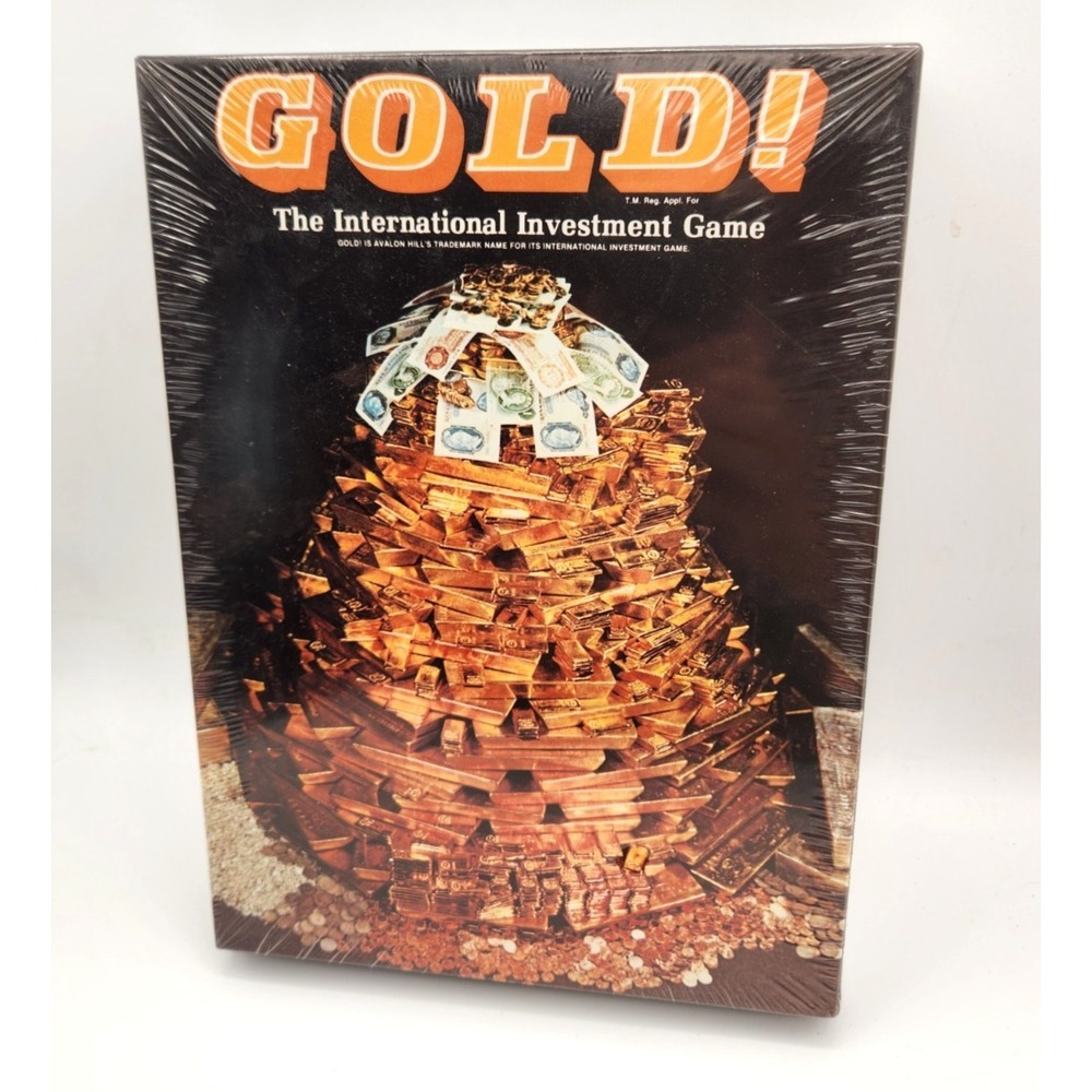 Avalon Hill Gold! International Investment Game 1981 VTG NEW Unopened in package